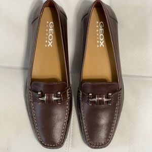 Geox Respira Brown Loafers Shoes - Size 10